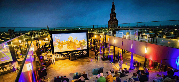 Rooftop cinema benefietavond voor Vrienden Beatrix Kinderziekenhuis